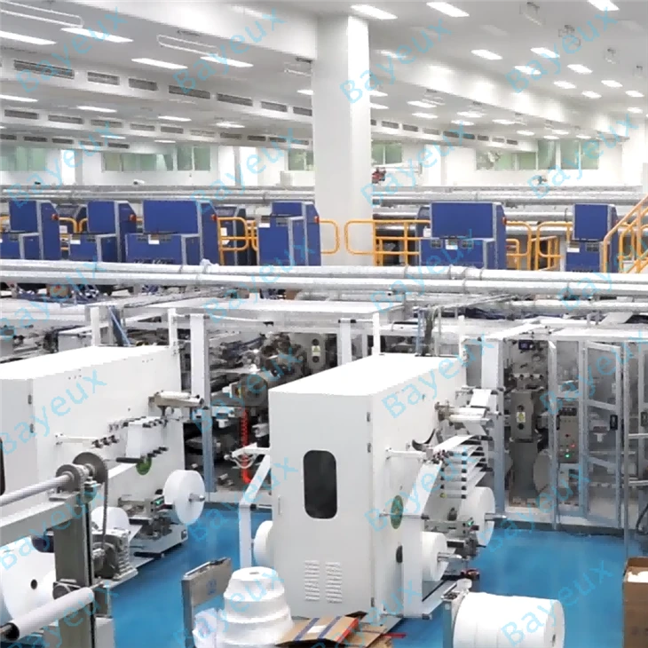 High speed adult diaper making machine